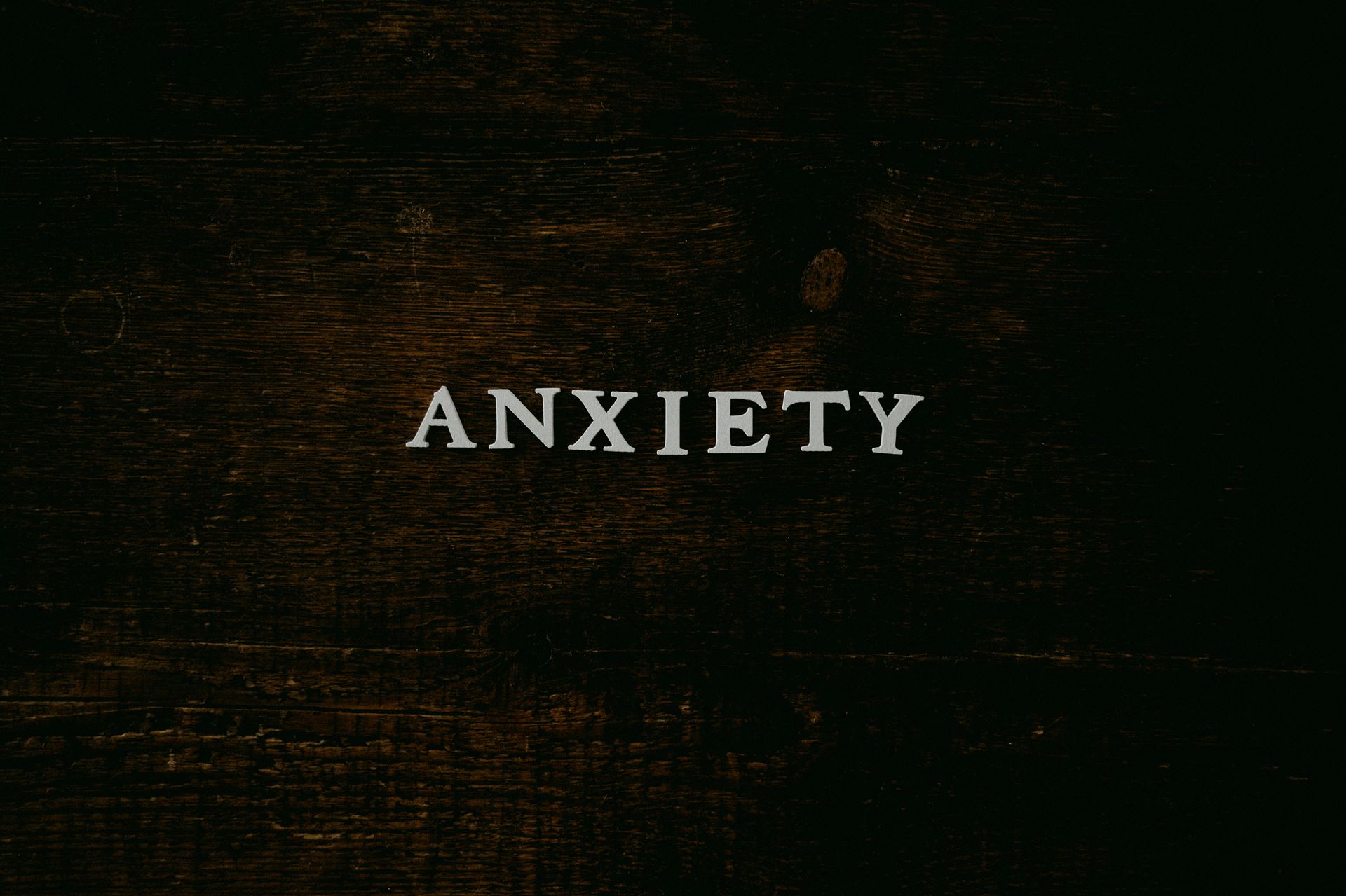 Picture of the word anxiety